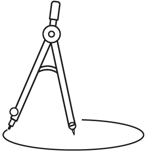 Построение окружности с помощью циркуля